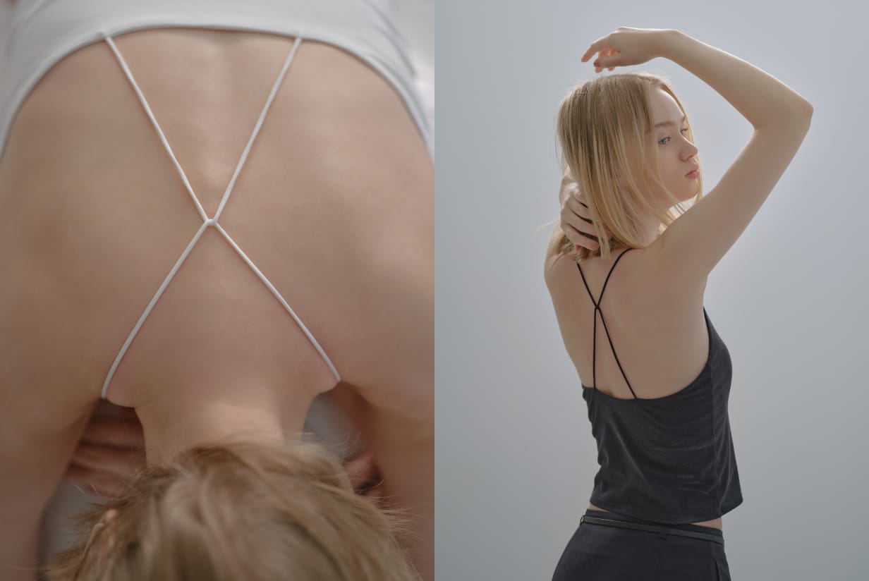 X-STRAP CAMISOLE 体をきれいに見せる