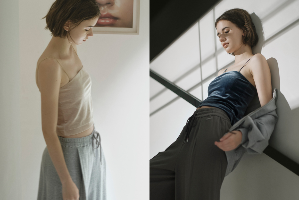 VELOUR BARE TOP バストのホールド感に定評のあるベアトップにベロア素材が５カラーで登場