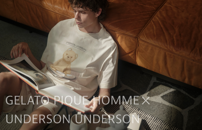 GELATO PIQUE HOMME×UNDERSON UNDERSON 和紙ファブリックとデザインで、極上のリラックスタイムを愉しむ