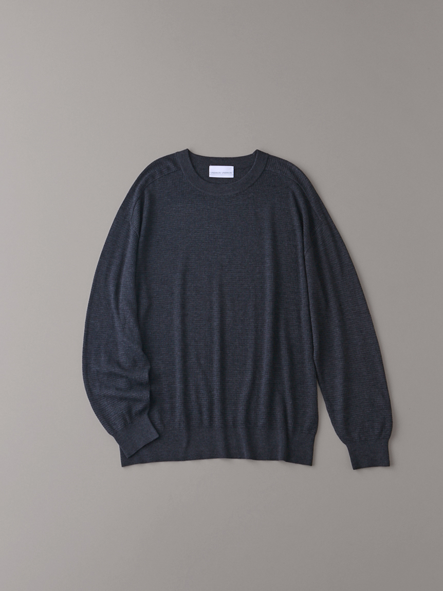 ワッフルニットクルーネック メンズ スウェット トレーナー Underson Underson アンダーソンアンダーソン の通販サイト 公式