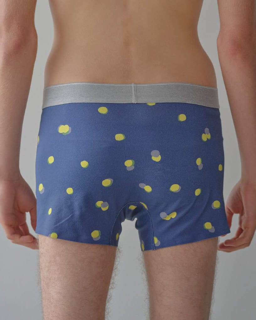 ドットヘムシームレスボクサーパンツ 着用画像