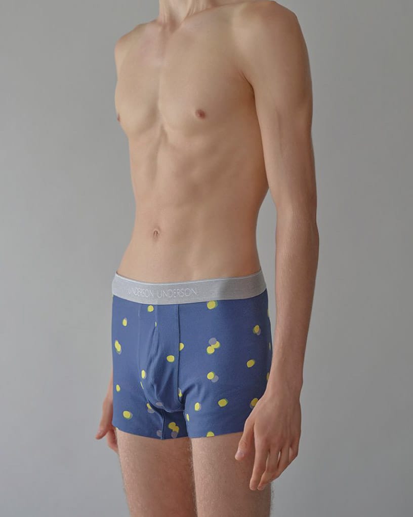 ドットヘムシームレスボクサーパンツ 着用画像
