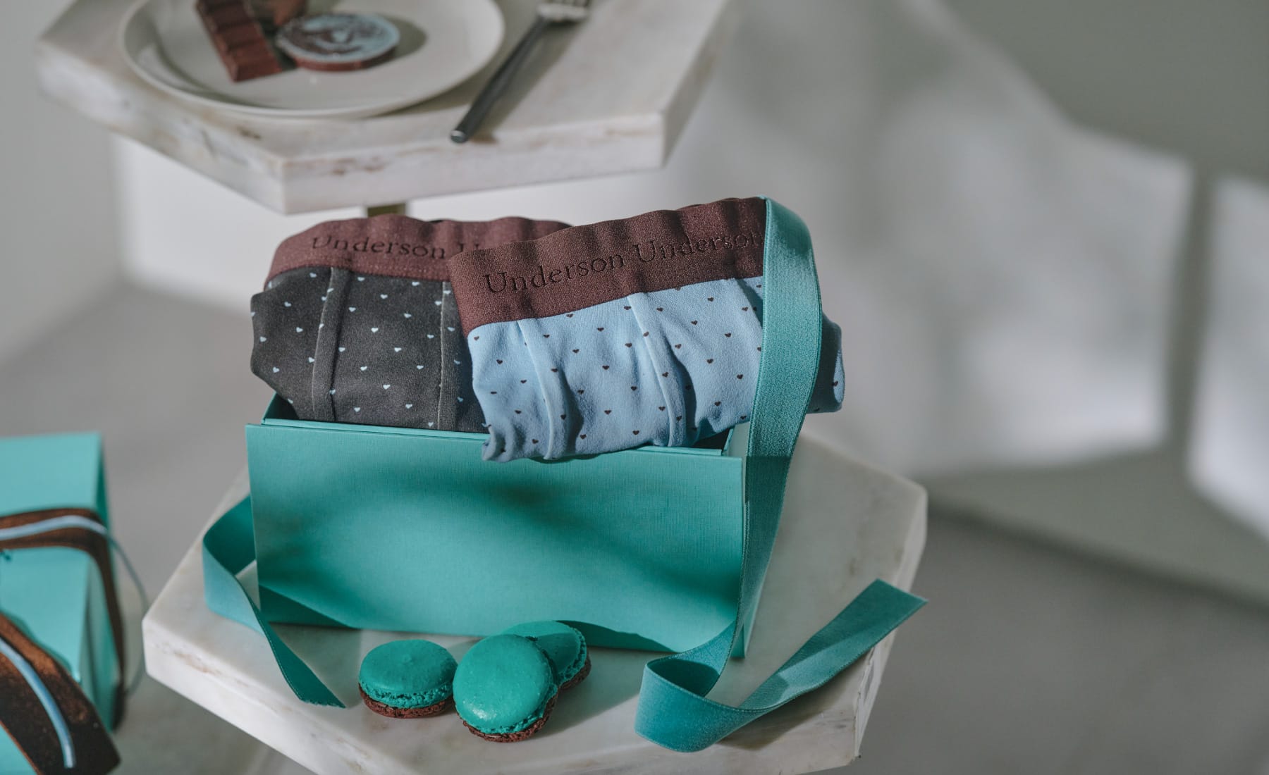 HEART HEM SEAMLESS BOXER SHORTS チョコミン党に贈るスイートなハート柄ボクサーが誕生