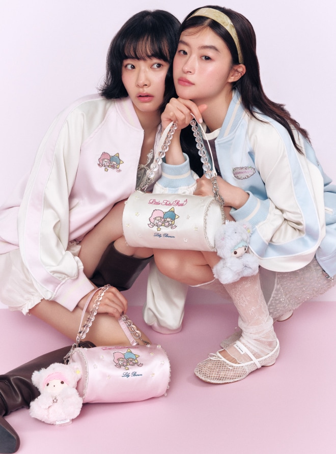 LILY BROWNのコラボレーションアイテム着用画像