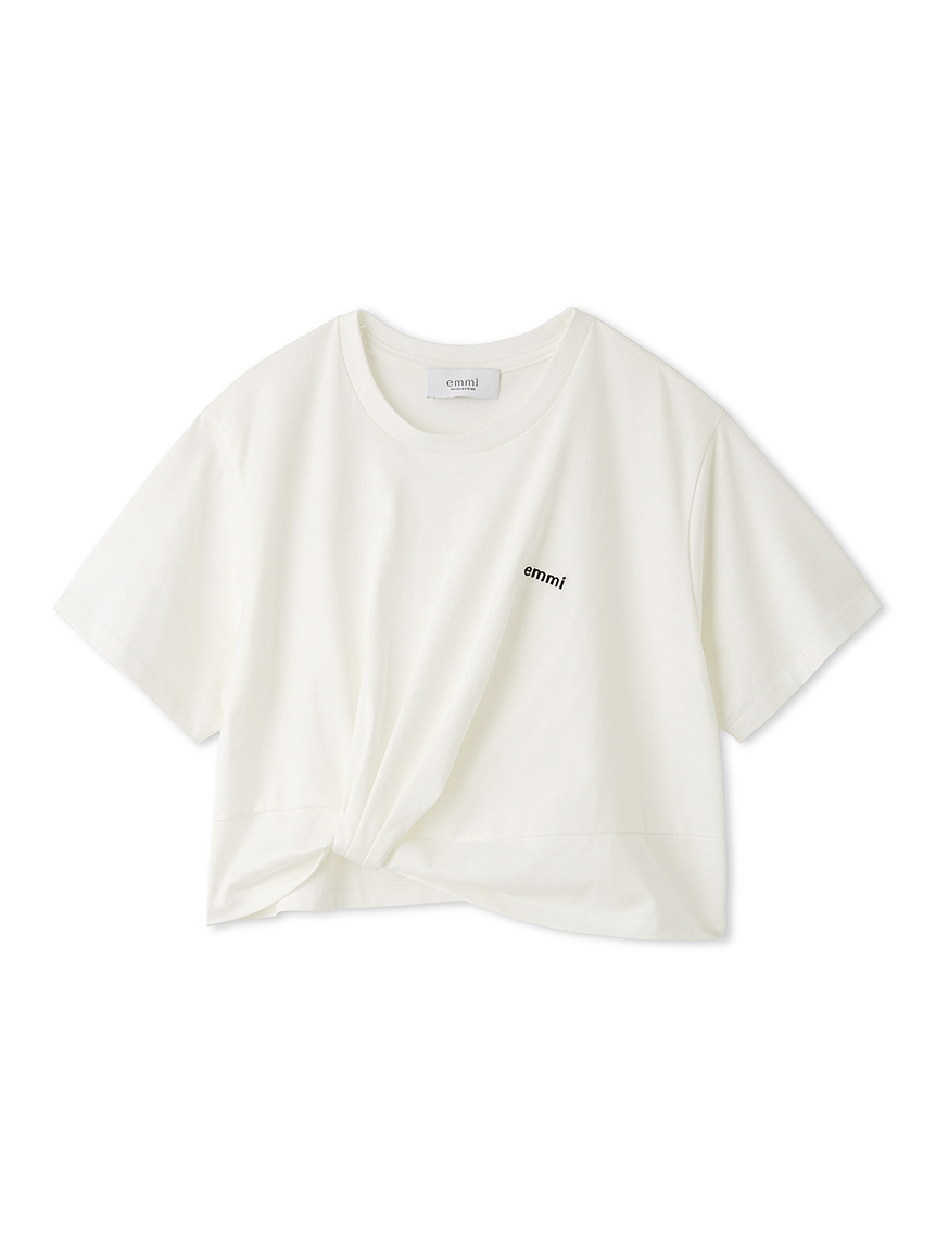 【MASH SUMMER WEEK限定】emmiロゴ裾タックデザインＴシャツ